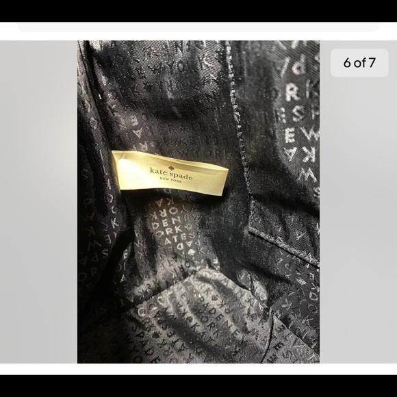 Kate Spade Greta Court In Black Glitter Satchel. - Picture 6 of 7